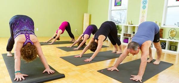 Grab your mat and join us for a class! Your first class is free with the purchase of a class pass.