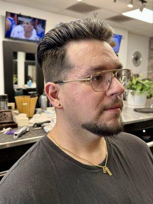 Shampoo, condition, full cut, & beard cut