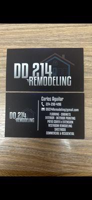 Dd214 Remodeling business Card