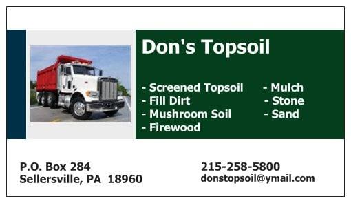Don's Topsoil & Landscaping Supplies