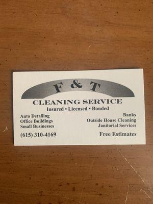 F&T cleaning services