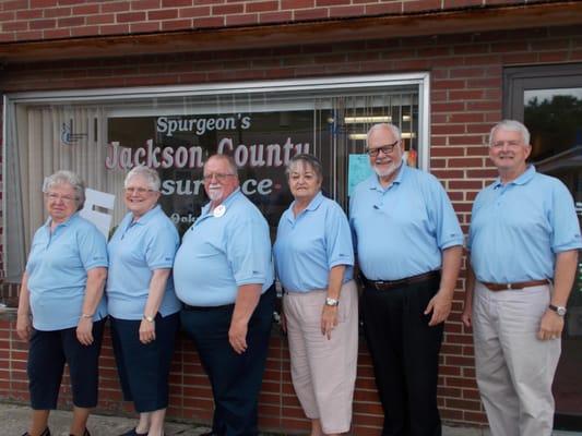Wilma, Vickie, John, Carolyn, Dave and Andy