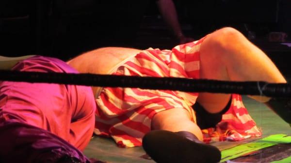 Hard to keep a good man down. Or is it the other way around?