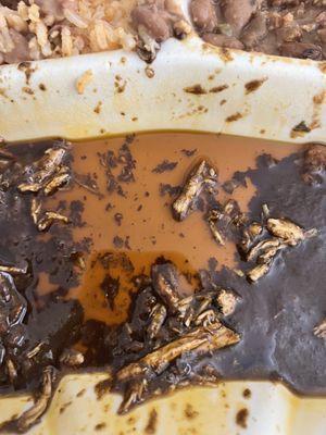 Took the enchiladas out to see just how much oil was there