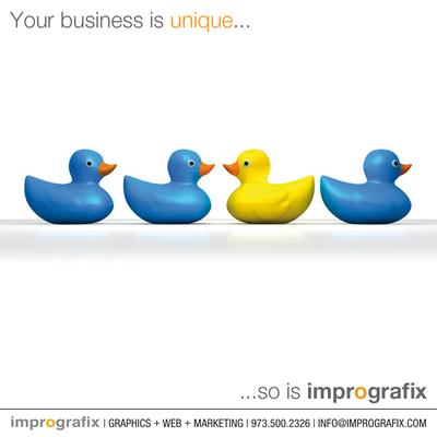 Your business is unique, so is imprografix.