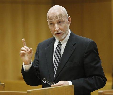 Arguing before the Circuit Court.