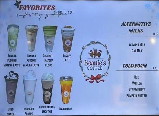 Favorites Menu