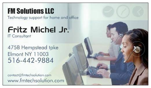 For all your computer and Technology needs: www.fmtechsolution.com