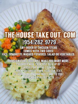 Restaurant take out ad