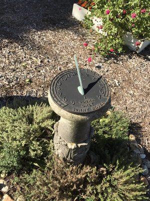 Sundial in the garden