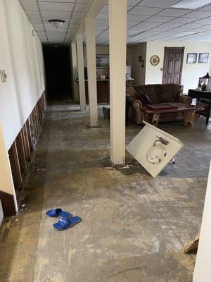 Partial drywall has to be removed.