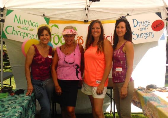Maxine, Dr. Leslie, Cheryl and Alisa - Annual Fall Picnic in the Park 2014