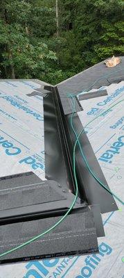 I always install valley metal and all proper flashing along the eaves and gable ends. It just makes your roof look slick.