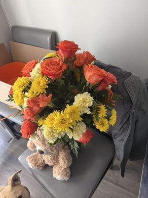 These were the flowers delivered to my daughter for her birthday that cost $175, Pitiful! Never again!
