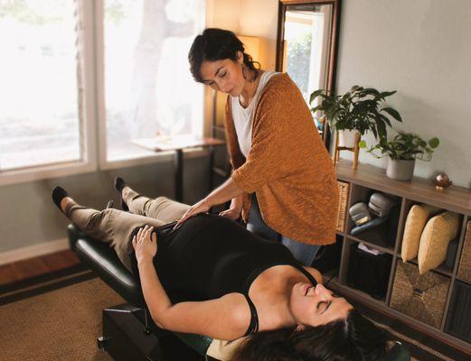 Chiropractic care during pregnancy.