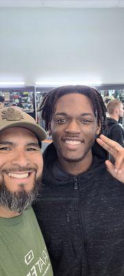 Barber Joe with Greg