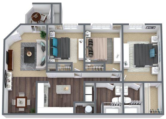 3 Bed - 2 Bath (Tirton)