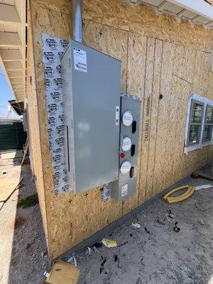 New electrical work.