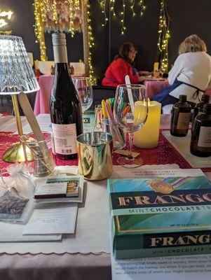 Set up for Candle Making Class