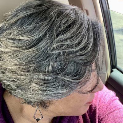 Wash, cut, blow dry and flat iron within 30 minutes!