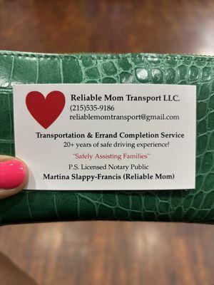 Reliable Mom Transport