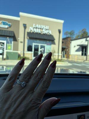 Full set dip with gel polish