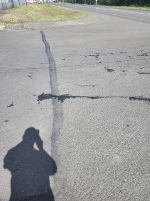 Oil at intersection pulling out of the business.