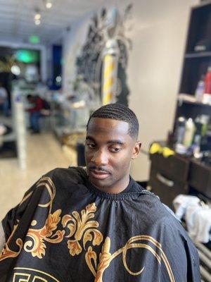 Drop fade razor hair line