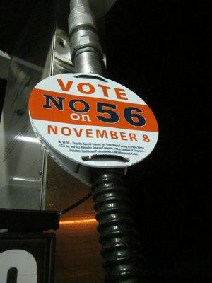 I'm buying gas. Don't tell me how to vote.