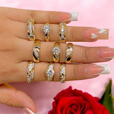 Anillos de compromiso y matrimonio