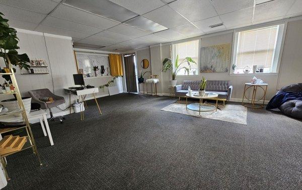 Entrance seating area.