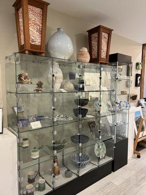 display of hand made items for sale = great gifts