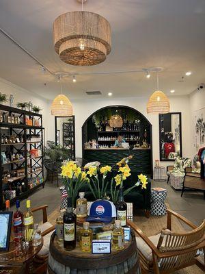 Interior and bar area