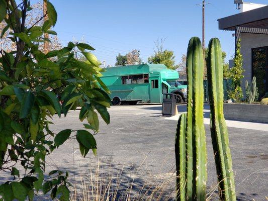 Order food from this green food truck near Morning Service Coffee