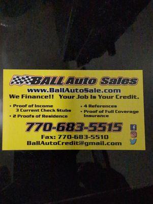 Ball Auto Sales