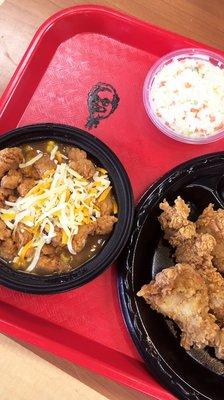 Tenders & fill up Mashed Potato Bowl