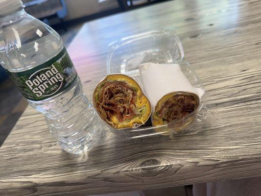 TURKEY BLT WRAP YUM YUM NOM NOM :)