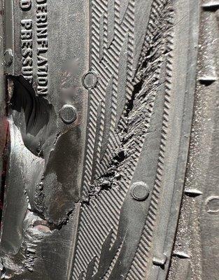 Took a week to order a new tire because service rep did not realize it was out of warranty. Instead of ordering tire first she filed claim.