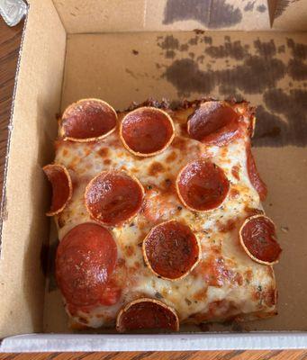 Well.... I ate one slice, but this is their two slice lunch special with a choice of drink