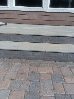 Beautifully stained deck