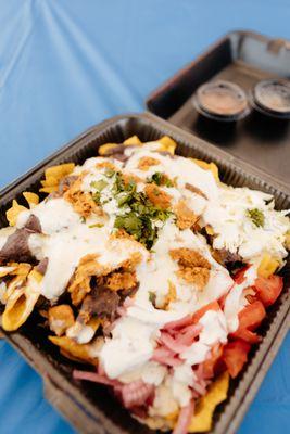 Loaded Belizean Nachos