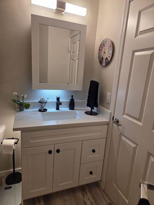 our first vanity/sink combo