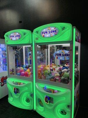Don't play the grab machines. It will grab the item then immediately open to drop the item before heading back!