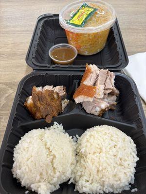 $17.55 for a NOT so crispy bagnet. The skin was so soft, the lady had a tough time chopping it. I should've refused it.