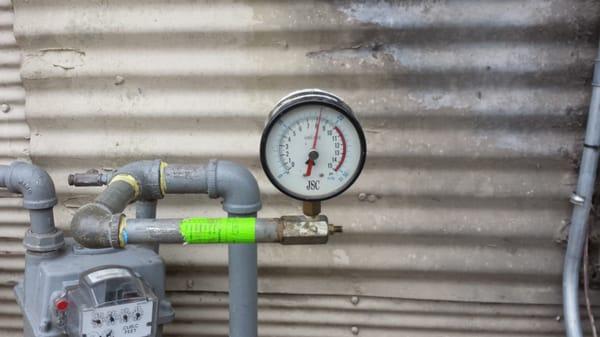 Gas Test, permitted and inspections