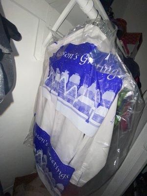 Dry cleaned shirts