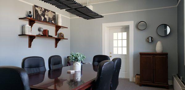 New conference space. Can't wait for first estate planning signing to take place.