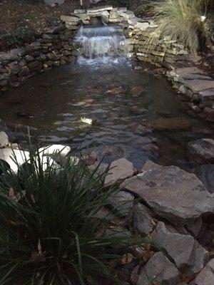 Upper waterfall and pond