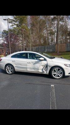 Totally wiped out driver side