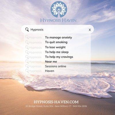 Hypnosis can help with many things ... how can I help you today?
